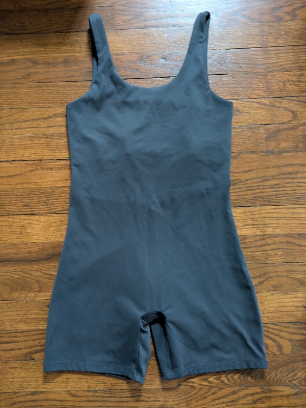 Girlfriend Collective Scoop Neck Romper Bike Shorts Onesie M